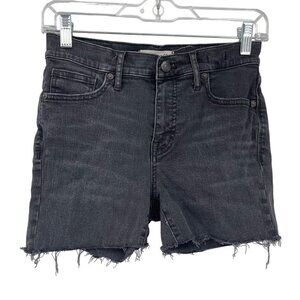 Madewell 9" High Riser Skinny Skinny Cut Off Denim Shorts Women's 26 3.5" Inseam